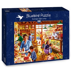 Bluebird Puzzle (70326) - Steve Crisp: "Nostalgic Cake shop" - 1000 brikker puslespil