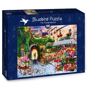 Bluebird Puzzle (70334) - Jason Taylor: "The Flower Market" - 1000 brikker puslespil