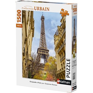 Nathan (87784) - Susanne Kremer: "Eiffel Tower, Paris" - 1500 brikker puslespil
