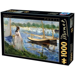 D-Toys (74522) - Edouard Manet: "The-Banks of the Seine at Argenteuil" - 1000 brikker puslespil