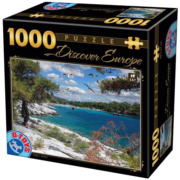 D-Toys (74898) - "Corfu" - 1000 brikker puslespil