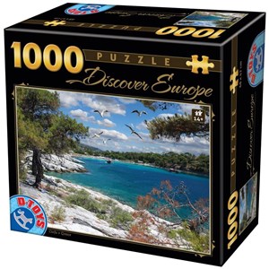 D-Toys (74898) - "Corfu" - 1000 brikker puslespil