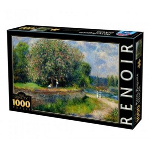 D-Toys (74904) - Pierre-Auguste Renoir: "Kastanjetræ" - 1000 brikker puslespil