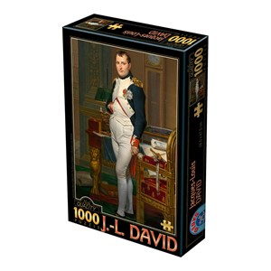 D-Toys (75000) - Jacques-Louis David: "The Emperor Napoleon in his study at the Tuileries, 1812" - 1000 brikker puslespil