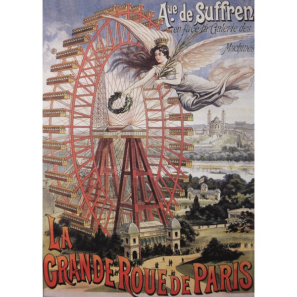 D-Toys (74959) - "La Grande Roue de Paris" - 1000 brikker puslespil