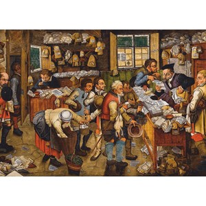 D-Toys (74942) - Pieter Brueghel the Younger: "The Payment of the Tithes, 1617-1622" - 1000 brikker puslespil