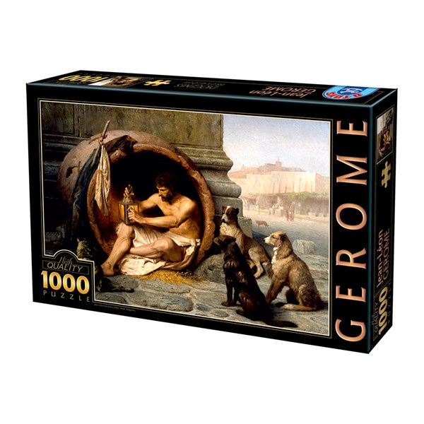 D-Toys (75017) - Jean-Leon Gerome: "Diogenes, 1860" - 1000 brikker puslespil
