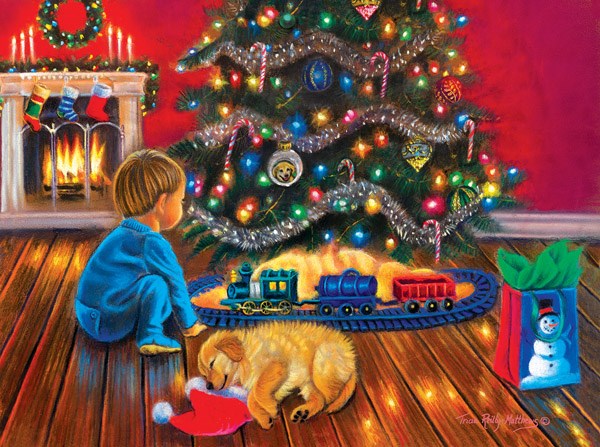 SunsOut (35897) - Tricia Reilly-Matthews: "Under the Tree" - 1000 brikker puslespil