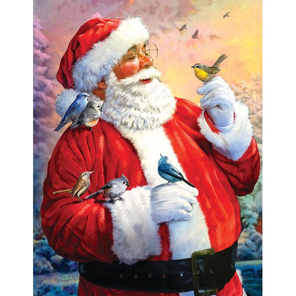 SunsOut (50730) - Larry Jones: "Morning Meeting with Santa" - 1000 brikker puslespil