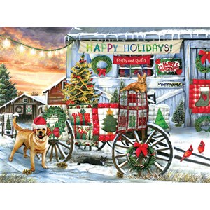 SunsOut (28708) - Tom Wood: "Holiday Wagon" - 1000 brikker puslespil