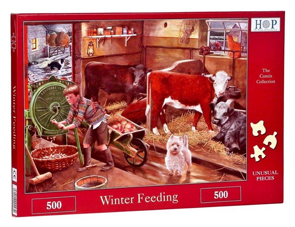 The House of Puzzles (4470) - "Winter Feeding" - 500 brikker puslespil