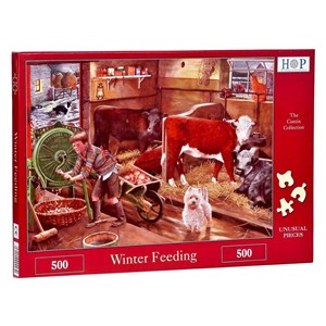 The House of Puzzles (4470) - "Winter Feeding" - 500 brikker puslespil