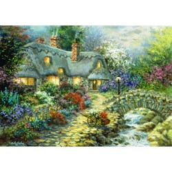 Bluebird Puzzle (70064) - Nicky Boehme: "Country Cottage" - 1000 brikker puslespil