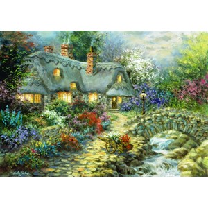 Bluebird Puzzle (70064) - Nicky Boehme: "Country Cottage" - 1000 brikker puslespil