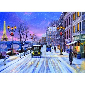 Eurographics (6000-0785) - Dominic Davison: "Christmas Eve in Paris" - 1000 brikker puslespil