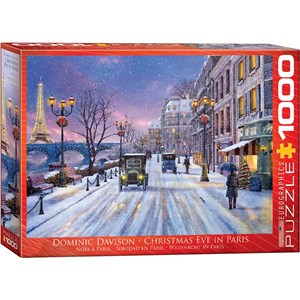 Eurographics (6000-0785) - Dominic Davison: "Christmas Eve in Paris" - 1000 brikker puslespil