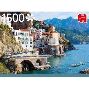 Jumbo (18828) - "Amalfi Coast, Italy" - 1500 brikker puslespil