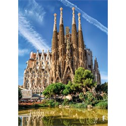 Jumbo (18835) - "Sagrada Familia View, Barcelona" - 1000 brikker puslespil