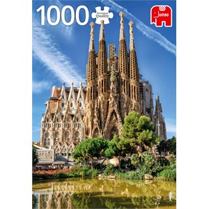 Jumbo (18835) - "Sagrada Familia View, Barcelona" - 1000 brikker puslespil