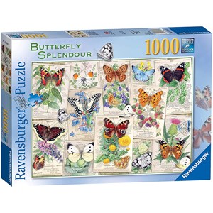 Ravensburger (15261) - "Butterfly Splendours" - 1000 brikker puslespil