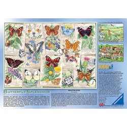 Ravensburger (15261) - "Butterfly Splendours" - 1000 brikker puslespil