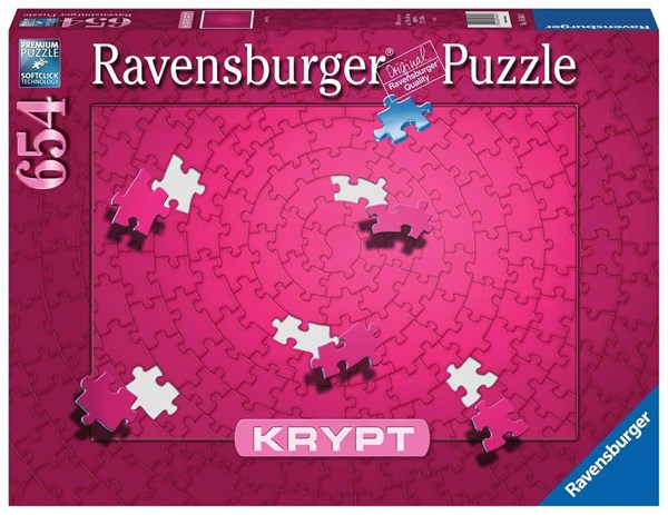 Ravensburger (16564) - "Krypt Pink" - 654 brikker puslespil