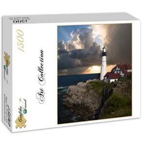Grafika (01257) - "Lighthouse" - 1500 brikker puslespil