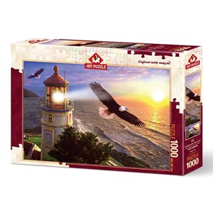 Art Puzzle (4221) - "High Flight at the Sun Rise" - 1000 brikker puslespil