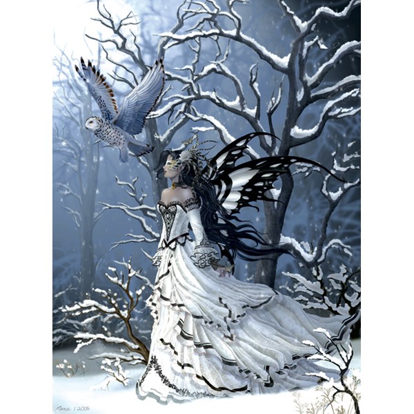 SunsOut (67623) - Nene Thomas: "Queen of Owls" - 1000 brikker puslespil