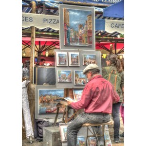 Grafika (02811) - "Street Artist, Paris, France" - 1000 brikker puslespil