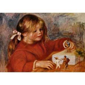 Grafika (00271) - Pierre-Auguste Renoir: "Claude Renoir jouant, 1905" - 1000 brikker puslespil