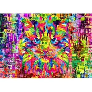 Bluebird Puzzle (70220) - "Wonderful Cat" - 1000 brikker puslespil