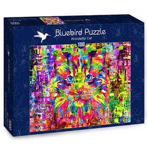Bluebird Puzzle (70220) - "Wonderful Cat" - 1000 brikker puslespil