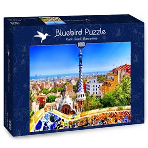 Bluebird Puzzle (70273) - "Park Güell, Barcelona" - 1000 brikker puslespil