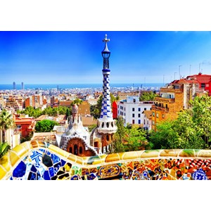 Bluebird Puzzle (70273) - "Park Güell, Barcelona" - 1000 brikker puslespil