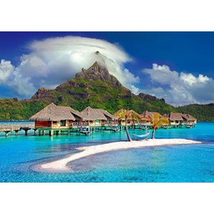 Bluebird Puzzle (70005) - "Bora Bora, Tahiti" - 500 brikker puslespil