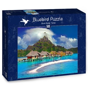 Bluebird Puzzle (70005) - "Bora Bora, Tahiti" - 500 brikker puslespil