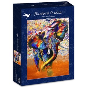 Bluebird Puzzle (70101) - "African Colours" - 1500 brikker puslespil