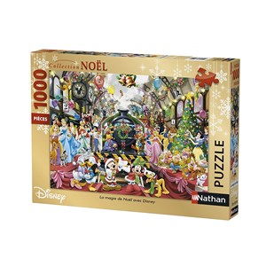 Nathan (87565) - "Christmas Magic with Disney" - 1000 brikker puslespil