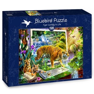 Bluebird Puzzle (70200) - Jan Patrik Krasny: "Tiger coming to Life" - 1500 brikker puslespil