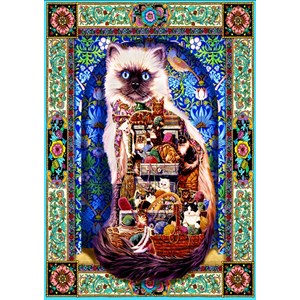 Bluebird Puzzle (70154) - Lewis T. Johnson: "Cats Galore" - 1500 brikker puslespil