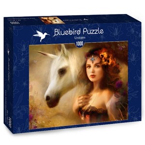 Bluebird Puzzle (70158) - Bente Schlick: "Unicorn" - 1000 brikker puslespil