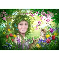 Bluebird Puzzle (70182) - Ciro Marchetti: "Spirit of Spring" - 1000 brikker puslespil