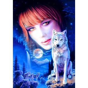 Bluebird Puzzle (70133) - Robin Koni: "Wolf Girl" - 1000 brikker puslespil