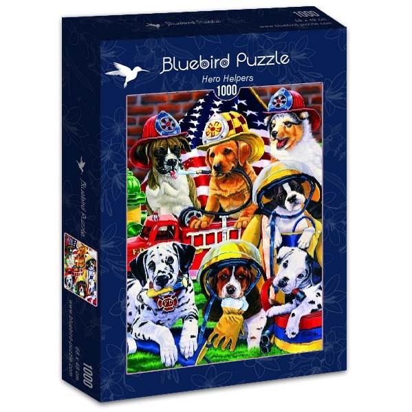 Bluebird Puzzle (70083) - Jenny Newland: "Hero Helpers" - 1000 brikker puslespil