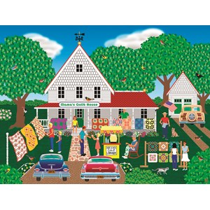SunsOut (22605) - Mark Frost: "Mama's Quilt House" - 1000 brikker puslespil
