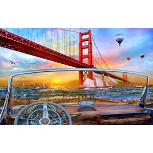 SunsOut (50069) - Dominic Davison: "Golden Gate Adventure" - 550 brikker puslespil