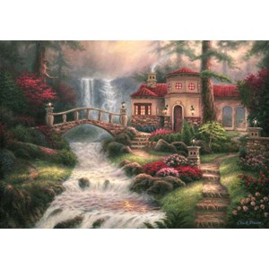 Grafika (02765) - Chuck Pinson: "Sierra River Falls" - 1000 brikker puslespil