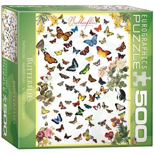 Eurographics (8500-0077) - "Butterflies" - 500 brikker puslespil