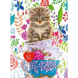 Ravensburger (15037) - "Kitten in a Cup" - 500 brikker puslespil